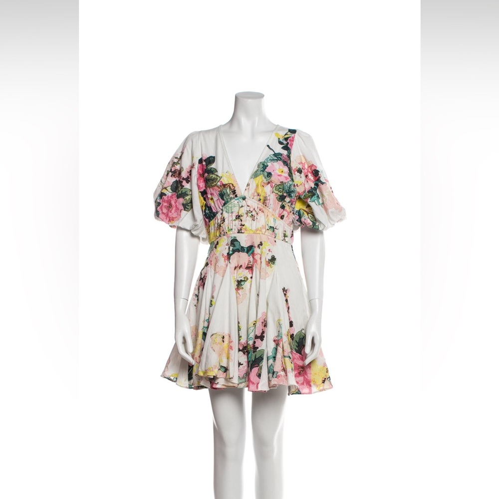 Hemanta & Nandita floral print mini dress